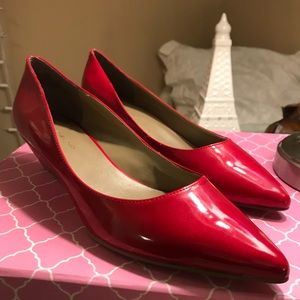 NWT Bandolino Red Wedged Heels